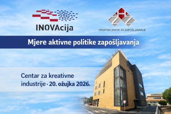 INOVAcija u suradnji s HZZ-om organizira prezentaciju mjera aktivne politike zapošljavanja