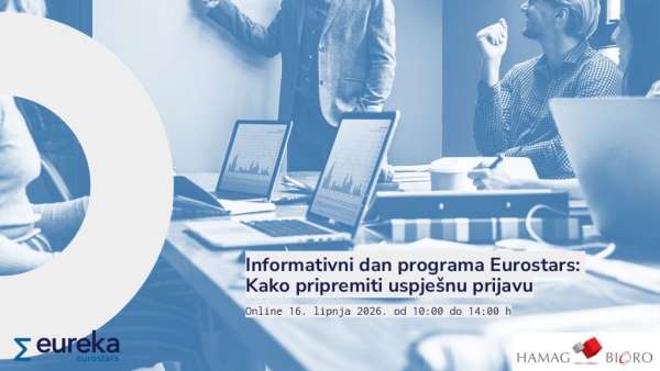 Prijave za online Informativni dan programa Eurostars: Kako pripremiti uspješnu prijavu