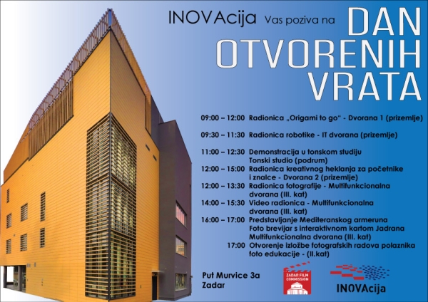 Dođite na Dan otvorenih vrata Centra za kreativne industrije Zadar!